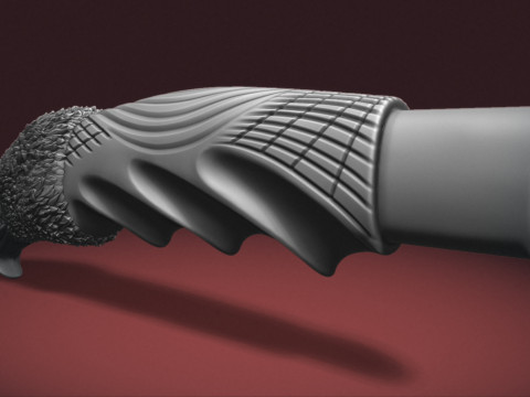 Eagle Head Knife Handle 3D printmodel