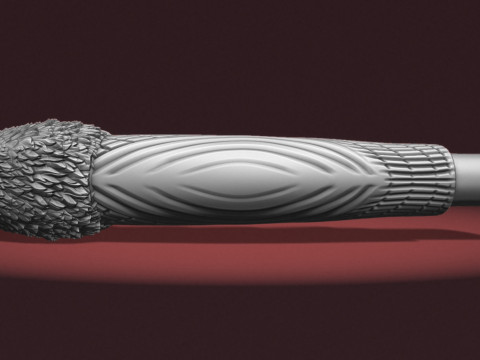 Eagle Head Knife Handle 3D printmodel
