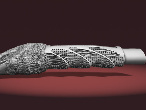 Eagle Head Knife Handle 3D Druckmodell