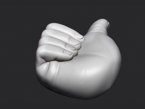 Thumbs Up Hand Figure Modèles 3D en vedette