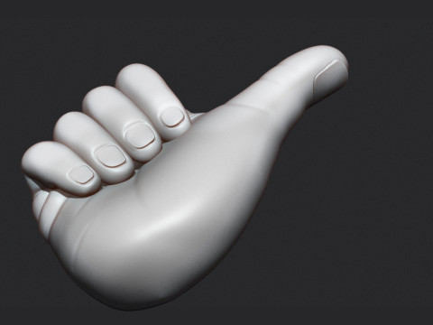 Thumbs Up Hand Figure Modèles 3D en vedette