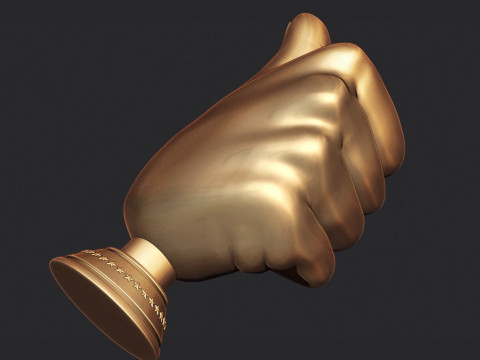 Thumbs Up Hand Gesture Award Model Cetak 3D