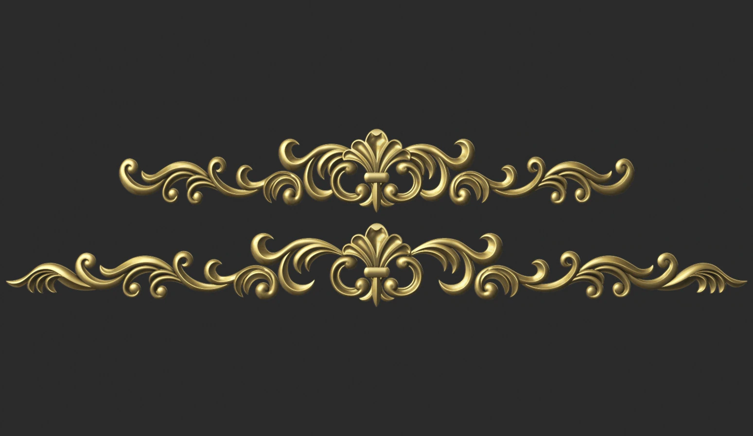 Carved decor onlay 3D Print Model .c4d .max .obj .3ds .fbx .stl .blend 