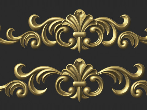 Carved decor onlay 3D Druckmodell