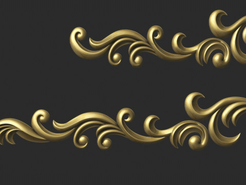 Carved decor onlay 3D Druckmodell