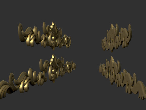 Carved decor onlay 3D Druckmodell