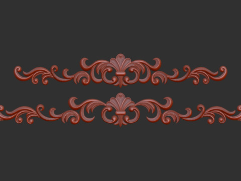 Carved decor onlay 3D Druckmodell