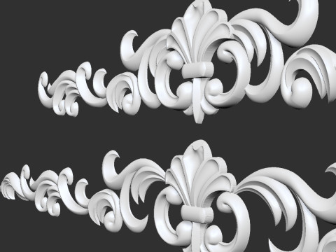 Carved decor onlay 3D Druckmodell