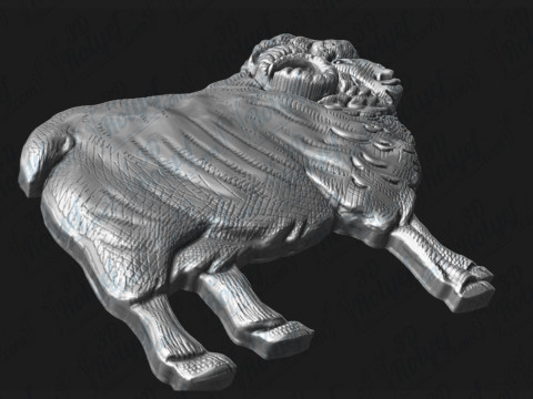 Ram Bas Relief 3D Druckmodell