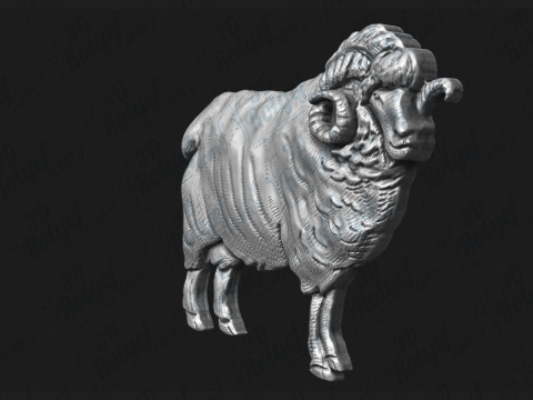 Ram Bas Relief 3D Druckmodell