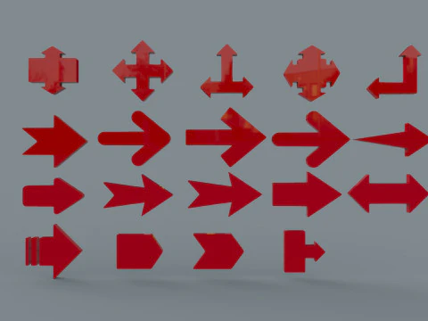 Jeu de fl&egrave;ches Modèle 3D