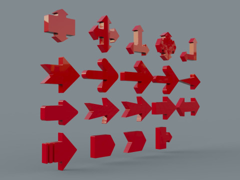 Arrows Set Modelo 3D