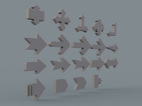 Arrows Set Modelo 3D