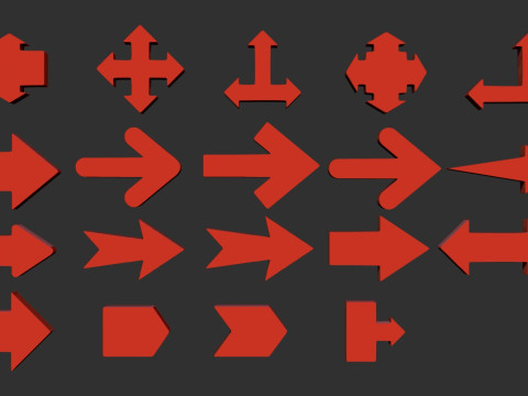 Arrows Set Modelo 3D
