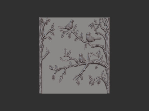 Birds on a Tree 3D 프린트 모델