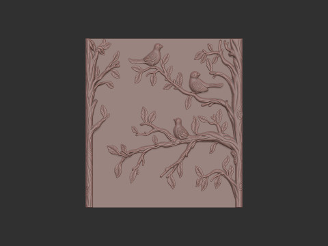 Birds on a Tree 3D प्रिंट मॉडल