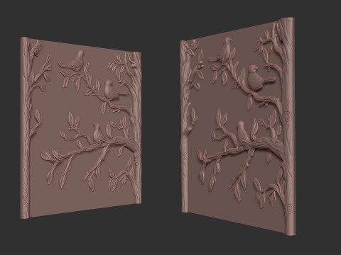 Birds on a Tree 3D प्रिंट मॉडल