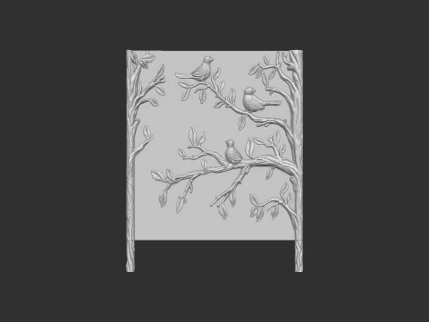 Birds on a Tree 3D Print Model