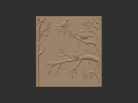 Birds on a Tree 3D प्रिंट मॉडल