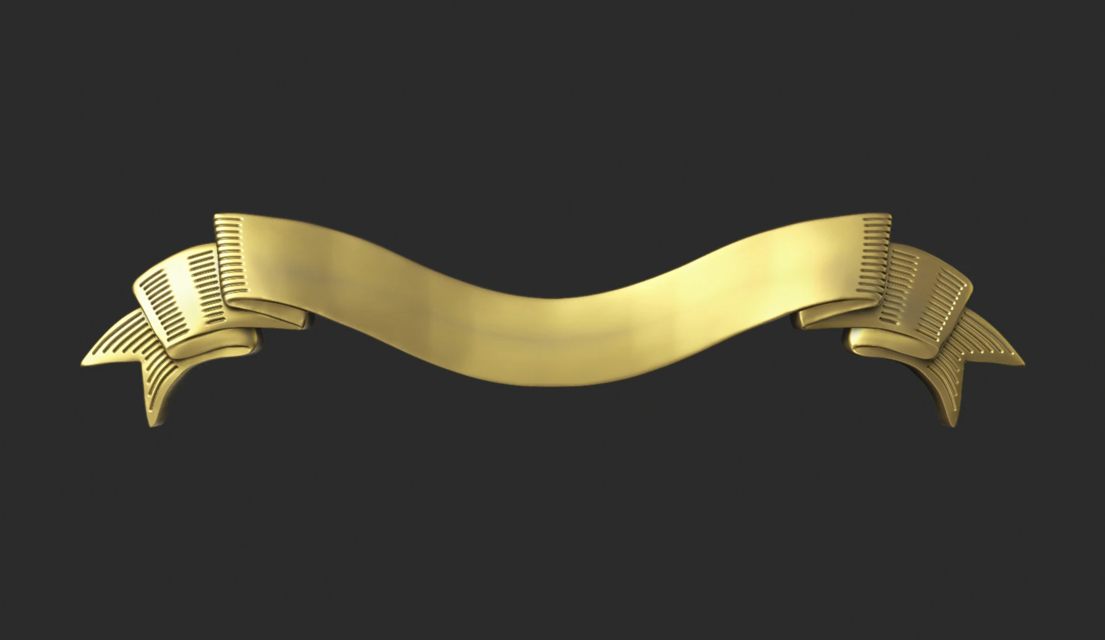 Ribbon 3D Print Model .c4d .max .obj .3ds .fbx .stl .blend 