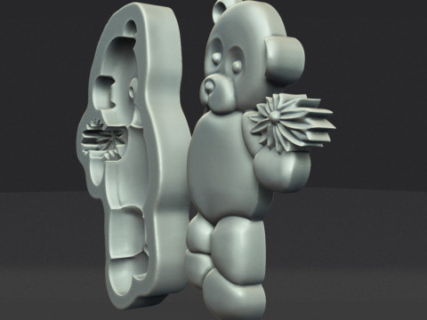 Bear Cookie Stamp 3Dプリントモデル