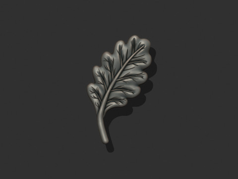 Acorn Tree Leaf Modèles 3D en vedette