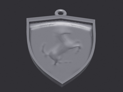 Ferrari logo pendant 3D 打印模型