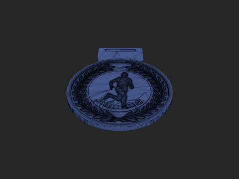 Men Running Award Medals Model Cetak 3D