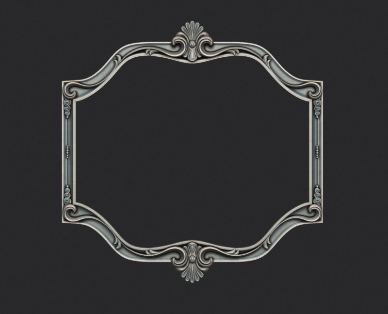 Frame Mirror 3D Print Model .c4d .max .obj .3ds .fbx .stl .blend