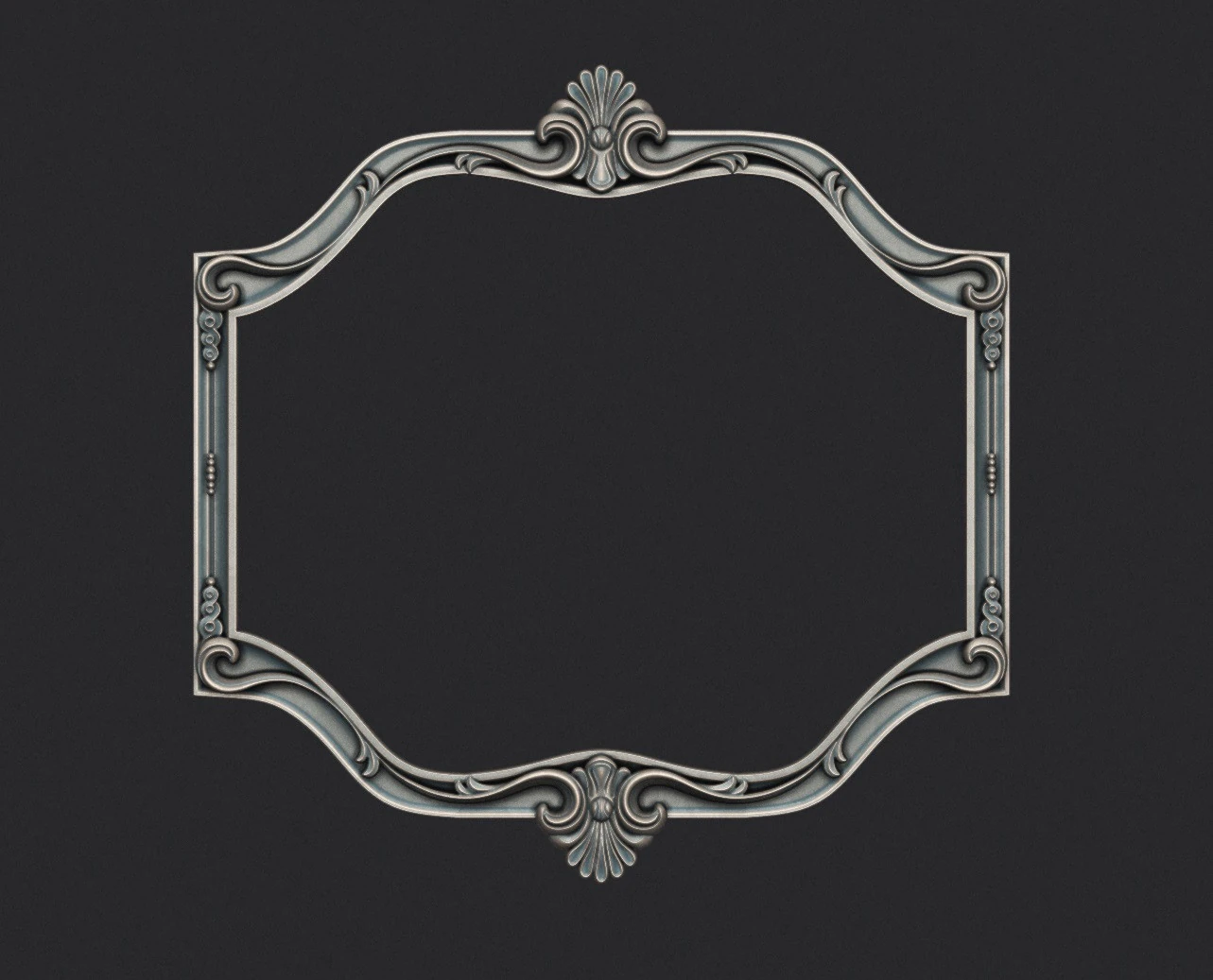Frame Mirror 3D Print Model .c4d .max .obj .3ds .fbx .stl .blend 