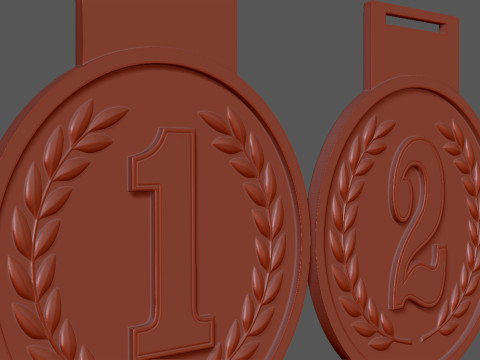 Award Medal 1st-2nd-3rd 3D Print Model