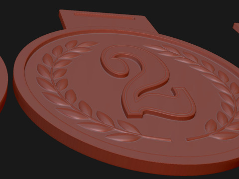Award Medal 1st-2nd-3rd 3D Print Model