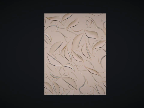 현대 벽 예술 패널 3D 프린트 모델