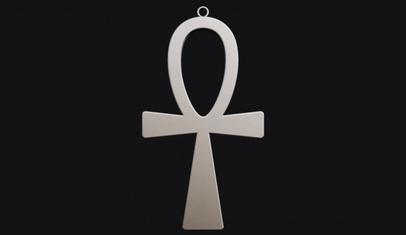 Cross Pendant 3D Print Model .c4d .max .obj .3ds .fbx .stl .blend