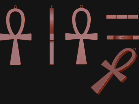 Cross Pendant 3D Print Model