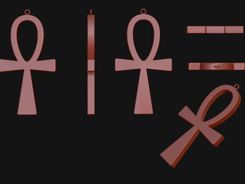 Cross Pendant 3D Print Model
