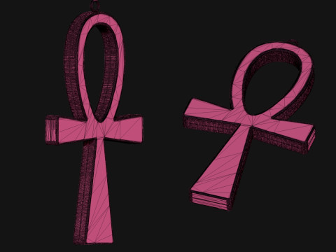 Cross Pendant 3D Print Model