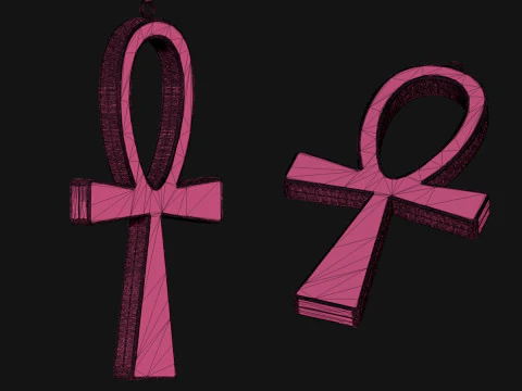 Cross Pendant 3D Print Model