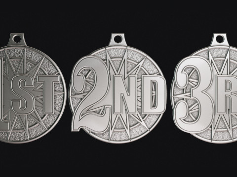 Award Medal 1st 2nd 3rd 3D प्रिंट मॉडल