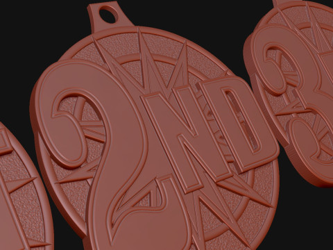Award Medal 1st 2nd 3rd 3D प्रिंट मॉडल