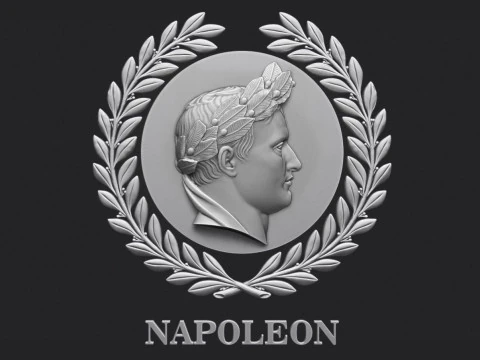 Napoleon I Relief Portrait 3D Print Model