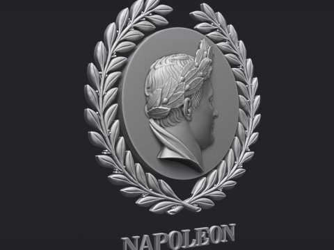 Napoleon I Relief Portrait 3D प्रिंट मॉडल