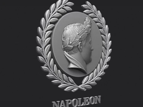 Napoleon I Relief Portrait 3D Print Model