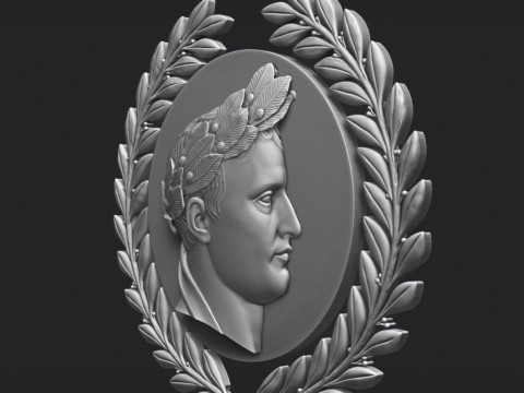 Napoleon I Relief Portrait 3D प्रिंट मॉडल