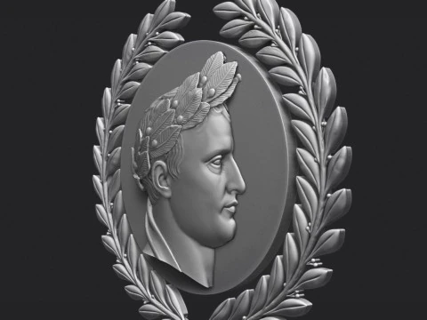 Napoleon I Relief Portrait 3D Print Model