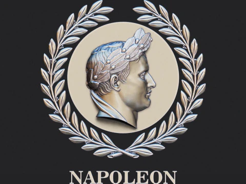 Napoleon I Relief Portrait 3D Print Model