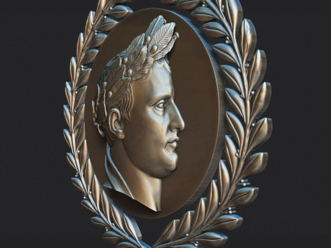 Napoleon I Relief Portrait 3D प्रिंट मॉडल