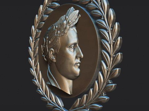 Napoleon I Relief Portrait 3D Print Model