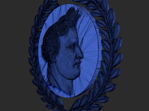 Napoleon I Relief Portrait 3D Print Model