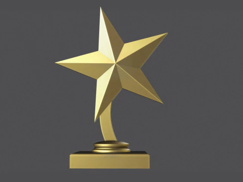 Star-Auszeichnung 3D Druckmodell